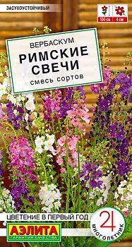 Цветы Вербаскум Римские свечи, смесь сортов ц/п Аэлита *28 Цветы Вербаскум Римские свечи, смесь сортов ц/п Аэлита *28