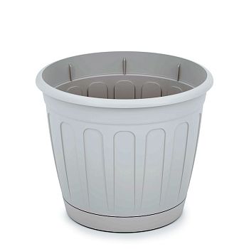 Горшок 1,6 литра Кашпо Дионис белый М8243 1/32