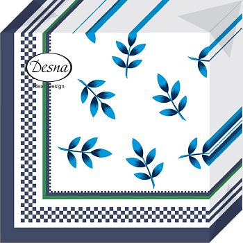Салфетки бумажные DESNA DESIGN "Классика" 24*24 1-слойные 40листов/32шт