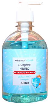 Мыло жидкое Grendyhome Антибактериальное 500мл (2199) 1/9 Мыло жидкое Grendyhome Антибактериальное 500мл (2199) 1/9