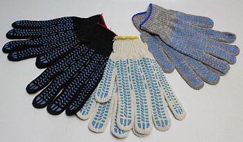 Перчатки ПВХ 7,5кл 6н ЛЮКС Белые п/эф прот. 10/250