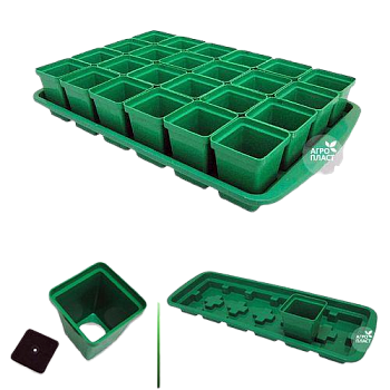 Ящик "Урожай 24 МАКСИ" 47*29*12,5см 300мл 24стак. 1/112