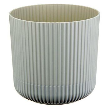 Горшок 1,6л Кашпо Вельвет д140 ротанг белый М3180