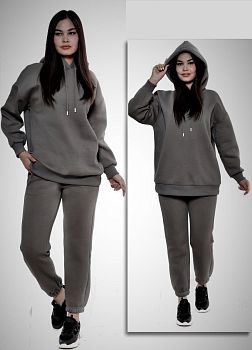Костюм спортивный Ж. САМО 3х нитка,тёмно-серый 45057F рM-XL 5/20