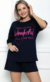 Костюм ДАРЬЯ ТК-4265 Иваново(футболка+шорты) р.48*