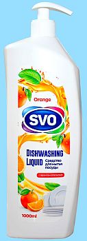 Средство для посуды SVO Апельсин 1л С-5244 (0891) 1/12