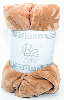 Покрывало мех однотон. Выбитый рисунок евро