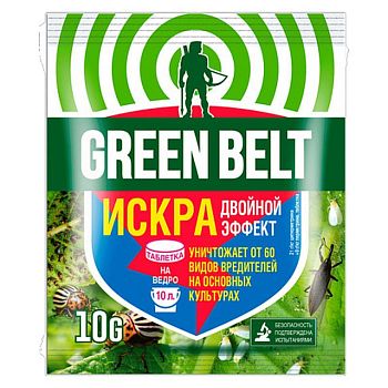 ИСКРА Двойной эффект пакет10г (таблетка) (гусен,колорад,тля) * 350 шт