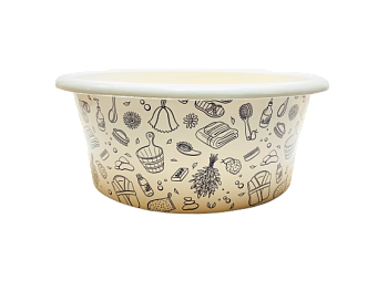 Таз 15 литров  Русская банька М2557 уп10