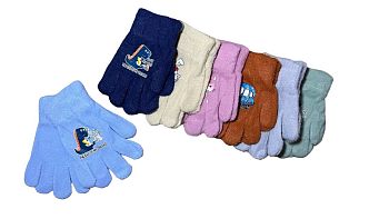 Перчатки дет. Катюша 1533 ассорти наклейка 12/864