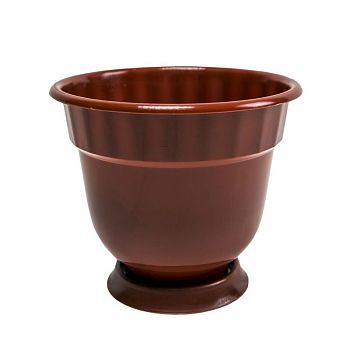 Горшок 6 литров Бриг с поддоном терракот 1/25