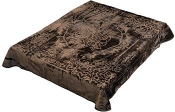 Плед 160*220 лепка"SMOON"2110-6 Коричневый 1/8