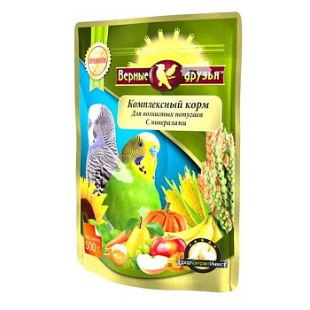 Корм для попугаев волнистых Верные друзья Минералы 500гр/10