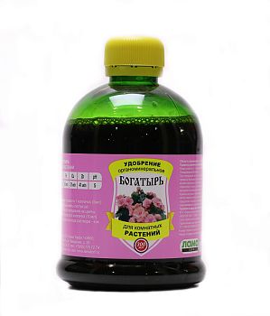 Удобрение ОМУ Богатырь для комнатных растений 0,3л / 20 шт