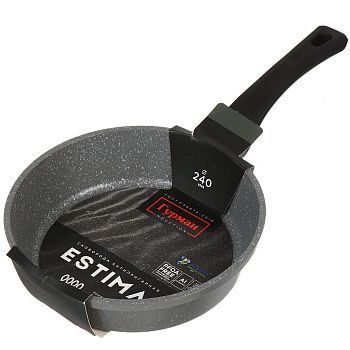 Сковорода 24см Гурман Estima а/п серая ГМ2401 ЭЧИ