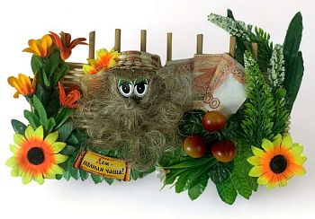 Домовой "Кузя" Плетень Оберег 30 см