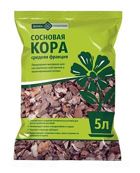 Кора сосновая 5л Долина Плодородия 10шт