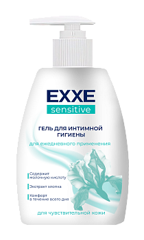 Гель для интимной гигиены EXXE Sensitive 250мл 1/12