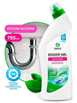 Средство для труб Digger Gel 750мл 125181 1/12 Средство для труб Digger Gel 750мл 125181 1/12