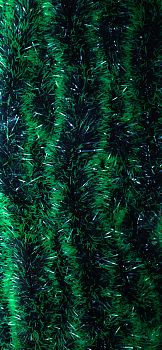 Мишура Н-01 д9см , 2м зеленая,св.-зел кончики 10/220