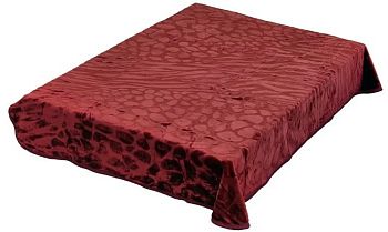 Плед 200*240 лепка"SMOON"8107-4 Красный 1/8