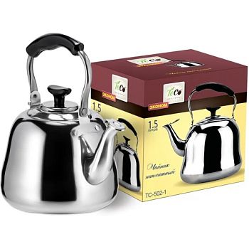 Чайник 1,5л нержавеющая сталь Teco ТС-502-1