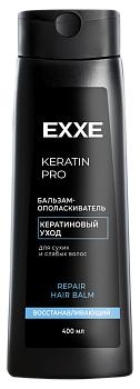 Бальзам-кондиционер д/волос EXXE KERATIN "Кератиновый уход", 400 мл 1/12