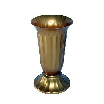 Ваза "Цветочная" 1 литр (24см) золотой г.Пятигорск