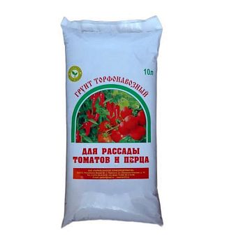 Грунт торфонавозный Для томатов и перца 10л 4/196