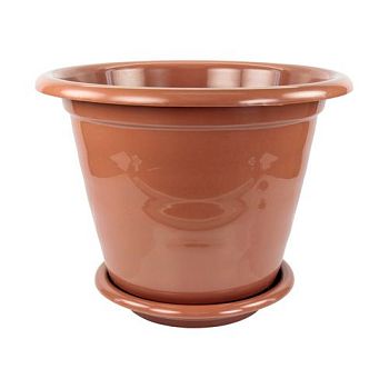 Горшок 16 литров Виола коричневый М1538 1/10