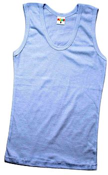 Майка дет. белая лямка 8-12лет 5/50 (мальчик)