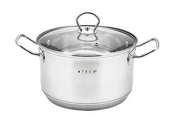 Кастрюля 5,1 литра Teco из нержавеющей стали 22см ТС-С5100-05