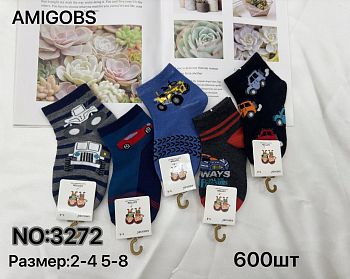 Носки дет. Х.Б. мал. AMIGOBS 3272 (2-4,5-8) 10/600
