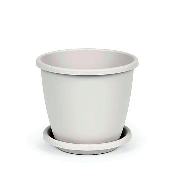 Горшок 0,5 литра Афина белый М6477