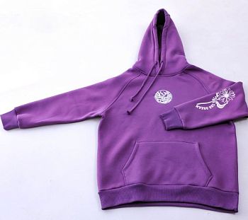 Толстовка ЖЕН. САМО начес,капюшон,фиолетовая 17041 р.M-3XL 5/20 *