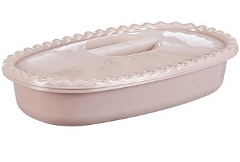 Салатник 2,7 литра овал с крышкой М1323 1/25