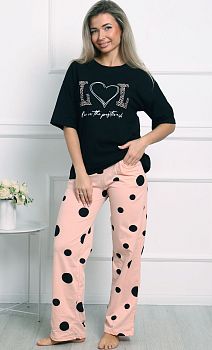 Костюм ДАРЬЯ ТК-4560 кулирка (футболка+брюки) р.54*