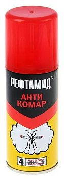 Аэрозоль от комаров Рефтамид Антикомар 100мл/15шт