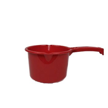 Ковш 1,6л с 2-мя носиками для слива (красный) ОНЕСТ КВП1,6-01