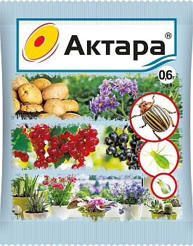 Актара 0,6гр ВХ (колорадский жук) 1/200шт