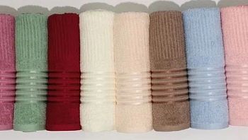 Полотенце мах. жаккардовое 70*130 "Флеш-зебра Ж" Домик 6/160 390г/м2