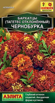 Цветы Бархатцы Чернобурка откл. ц/п Аэлита*27 Цветы Бархатцы Чернобурка откл. ц/п Аэлита*27