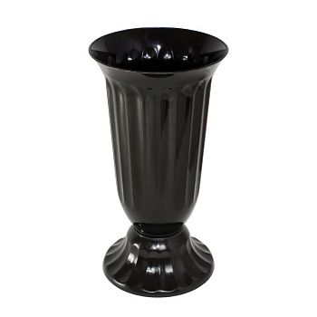 Ваза "Цветочная" 2,5 литра (30см) черный г.Пятигорск