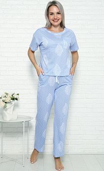 Костюм ДАРЬЯ ТК-4417 кулирка (футболка+брюки) р.54*