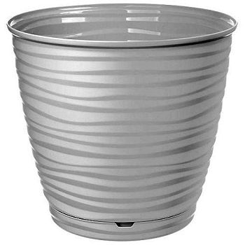 Горшок 9.1л Saffron 6104 с поддоном белый 1/9