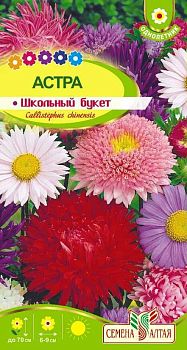 Цветы Астра Школьный букет смесь/Сем Алт/цп 0,2 гр. (2028)