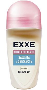 Дезодорант антиперспирант (ролик) EXXE женский Защита и свежесть, 50мл (5484) 1/12