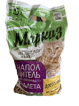 Наполнитель 2,8 кг. (древесные 5 литров) по 6шт