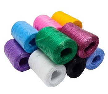 Шпагат-нитки для вязания мочалок стаканчик АССОРТИ 100гр 1/63шт