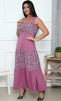 Платье ДАРЬЯ М600 кулирка р.44-54*